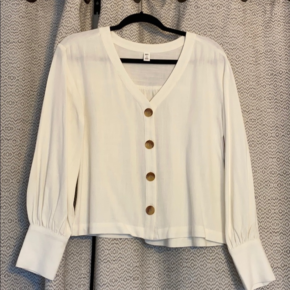 White button down